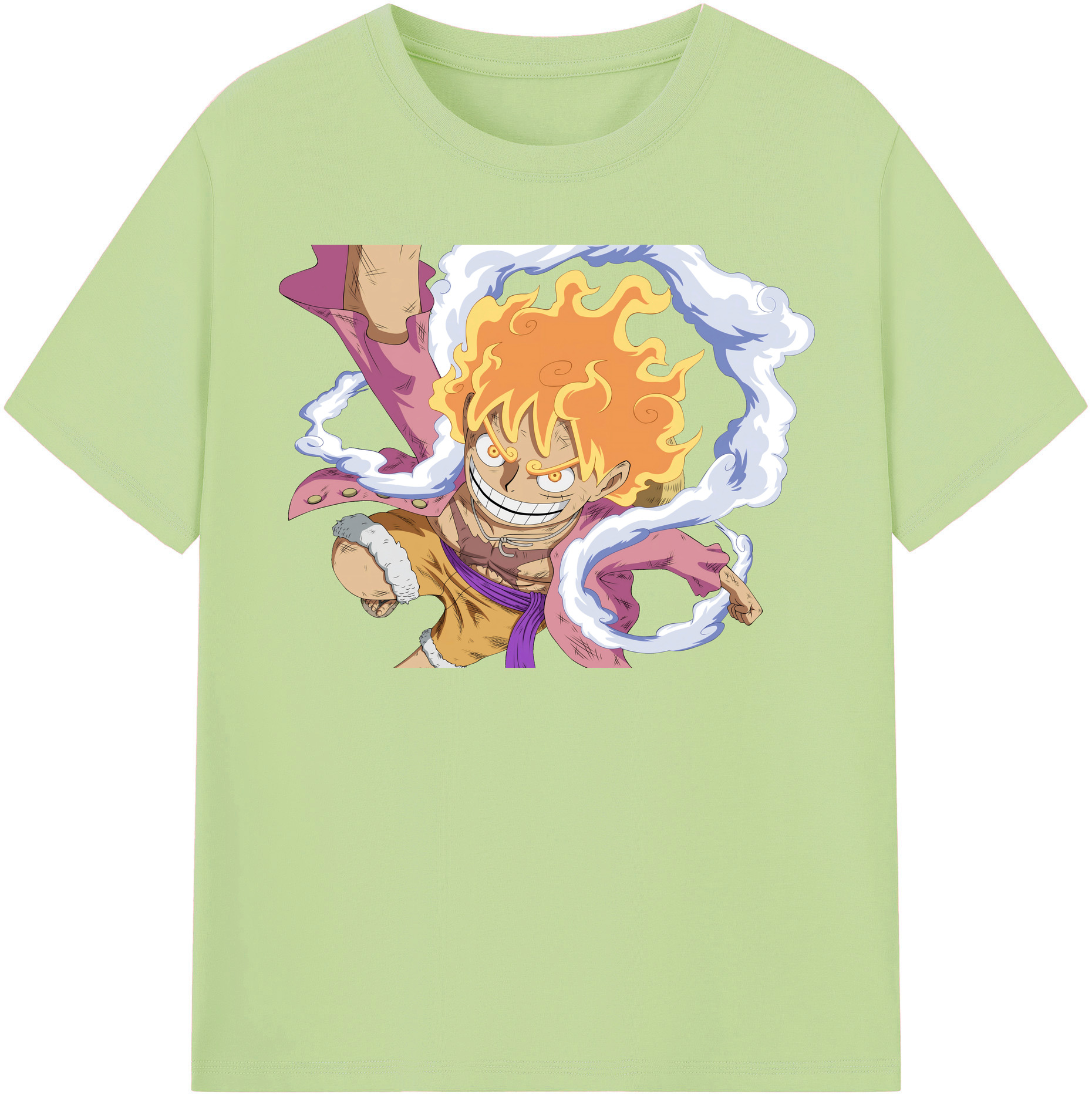 ワンピース モンキー・D・ルフィ ONE PIECE Monkey D. Luffy 綿100％半袖Tシャツ（フロントプリント）